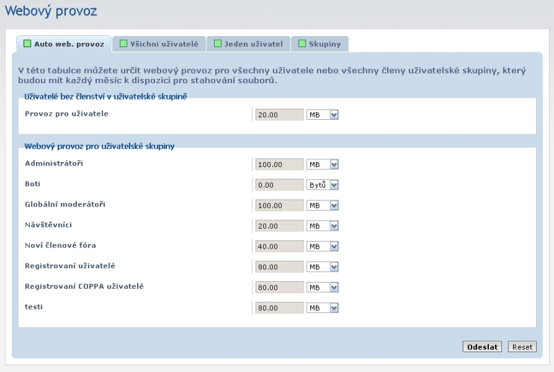 Download MOD cast ACP web provoz