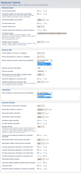 phpBB Gallery ACP 01