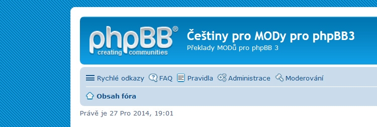Barva pozadí fóra - proužky