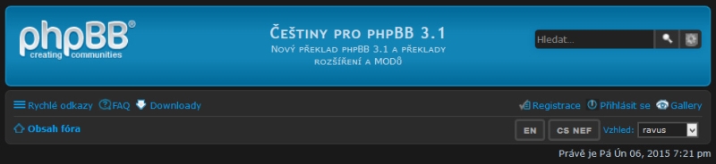 Custom code - jazyková tlačítka v navigaci